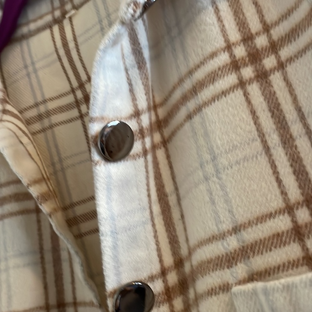 Plaid Shacket Small - Picture 3 of 3
